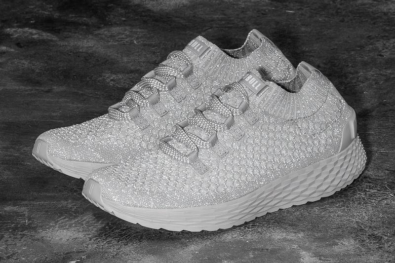 Nobull Arctic Reflective Knit Runner Women's Running Shoes White | USA L1669I